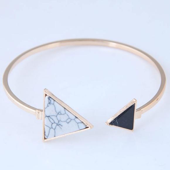 Jewelry - RENNE | Adjustable Triangle Marble Boho Bracelet
